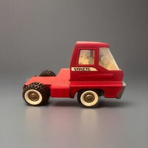 Vintage Structo Pressed Steel Red Turbine Semi Truck Cab 1966 -NICE!